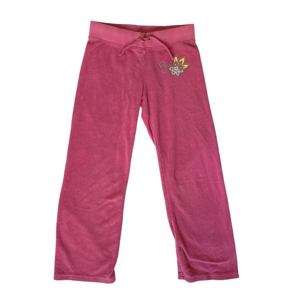 Girl’s Juicy Couture Velour Pants, Sz:7